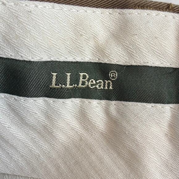 L.L. Bean Chino Pants / Slacks 0 BTK8 Men's Size 34 Brown - Picture 4 of 10